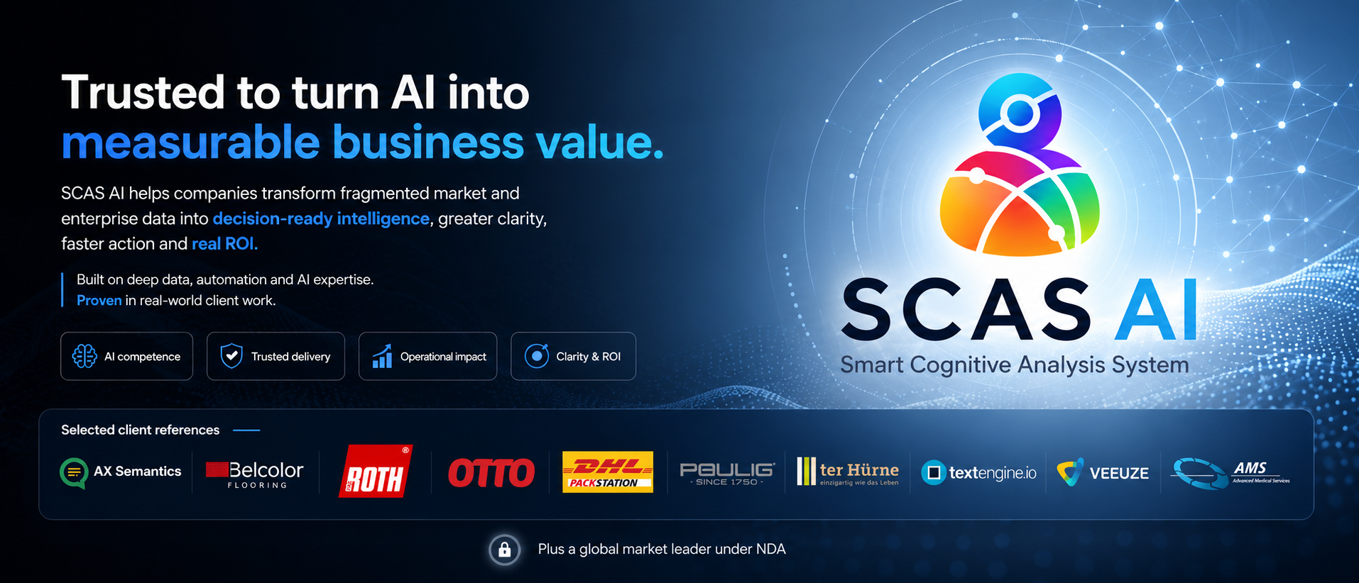 SCAS AI trusted to turn AI into measurable business value